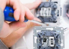 Handyman Installing Socket